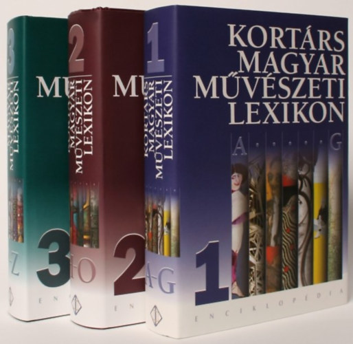 SZERKESZT Fitz Pter Faludy Judit Trk gnes - Kortrs Magyar Mvszeti Lexikon 1-3. A-G/H-O/PZ  (Sznes s fekete-fehr fotkkal, reprodukcikkal.) teljes kiads