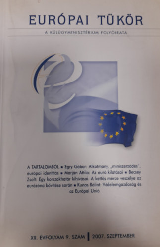 Eur�pai t�k�r 2007.szeptember - XII.�vfolyam 9.sz�m