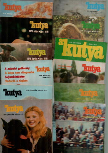 Veress Istvn (szerk.) - A kutya folyirat 1979 vfolyamt ( 1-12. sz. teljes )