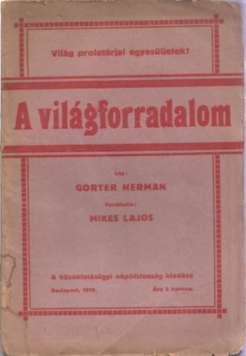 Gorter Herman - A világforradalom