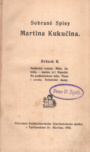 Sobrané Spisy - Martina Kukucina II.