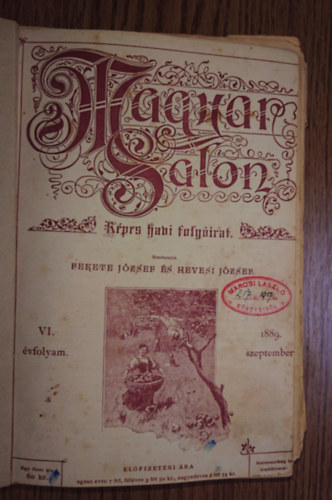 Fekete Jzsef, Hevesi Jzsef - A Magyar Salon 1889-es vfolyamnak fltucat szma egybektve
