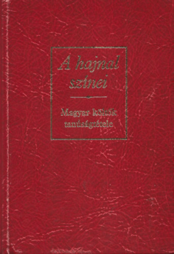 A hajnal sz�nei (magyar k�lt�k tan�s�gt�tele)