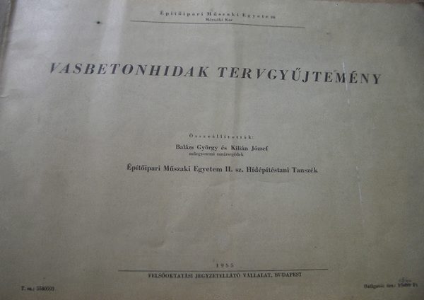 Balázs-Kilián - Vasbetonhidak tervgyűjtemény