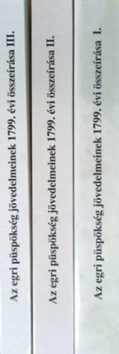 Kovács Béla - Az egri püspökség jövedelmeinek 1799. évi összeírása I-III.