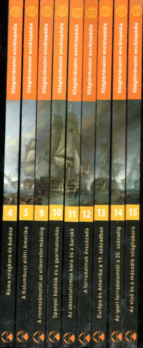 Nagy Mézes Rita (szerk.) - 9 db Világtörténelmi enciklopédia (4-5 és 9-15)