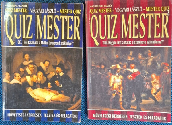 Quiz mester + Quiz mester 2. ( 2 db k�nyv )