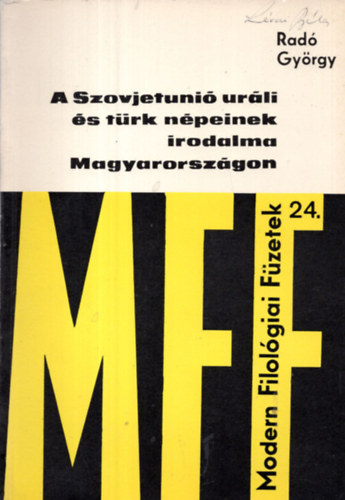 Radó György - A Szovjetunió uráli és türk népeinek irodalma Magyarországon