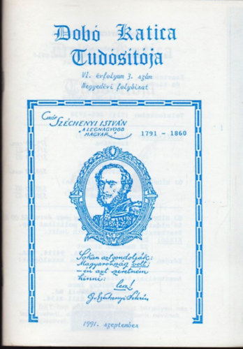 T�th Judit (szerk.) - Dob� Katica Tud�s�t�ja 1991. Szeptember