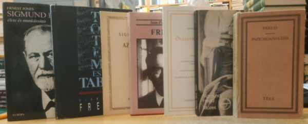 Sigmund Freud, Jean-Paul Sartre, Ernest Jones - 7 db Freud: Pszichoanalzis; Mzes; nletrajzi rsok; Freud; Az svalami s az n; Totem s tabu; Sigmund Freud lete s munkssga