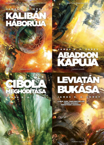 James S. A. Corey - T�rs�g sorozat: Kalib�n h�bor�ja + Abaddon kapuja + Cibola megh�d�t�sa + Leviat�n buk�sa ( 2., 3., 4., 9 r�sz)