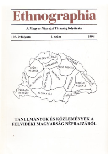 Lukcs Lszl (Szerk.) - Ethnographia - A Magyar Nprajzi Trsasg folyirata 1994. 1. szm (105. vfolyam)