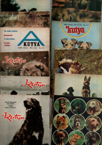 Veress Istvn (szerk.) - A kutya-folyirat 1976 vfolyam ( 1-12. sz. teljes )