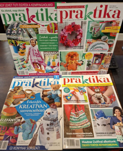 Boda Ildikó (főszerk.) - 4 db Praktika magzin (szórványszámok): 2019. május XXIII.évf. 5. szám, 2015. július XIX. évf. 7. szám, 2020. május XXIV. évf. 5. szám, 2009. január XIII. évf. 1. szám