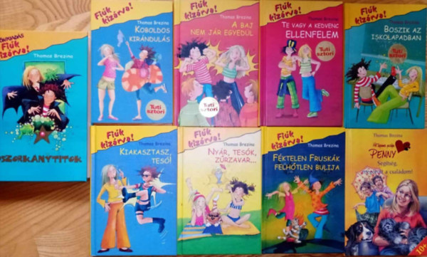 Thomas Brezina - Thomas Brezina ifjúsági könyvcsomag (9db): Koboldos kirándulás / Boszik az isklában / Te vagy a kedvenc ellenfelem / A baj nem jár egyedül / Kiakasztasz, tesó! / Nyár, tesók, zűrzavar / Féktelen fruskák felhőtlen bulija / Segítség, m