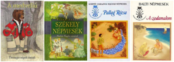 Kriza Jnos, Bojtr Endre (szerk.), Sndor Lszl - Szkely npmesk + A medvefi - Finnugor npek mesi + A csodamalom - Balti npmesk + Pallag Rzsa - Krpt-ukrajnai magyar npmesk   (4 m)