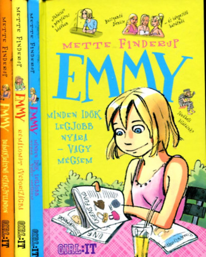 Mette Finderup - 3 db EMMY kötet: Drámakirálynő észak-Jyllandon - Minden idők legjobb nyara - vagy mégsem - Rémálomút Svédországba