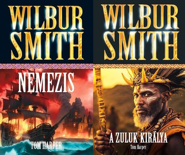 Wilbur Smith, Tom Harper - 2 db Wilbur Smith reg�ny a Courtney sorozatb�l: Nemezis + A Zuluk kir�lya (a Courtney sorozat 8. �s 9. r�sze)