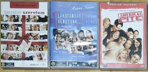3db romantikus v�gj�t�k DVD - Lak�t�rsat keres�nk..., Amerikai pite, Igaz�b�l szerelem