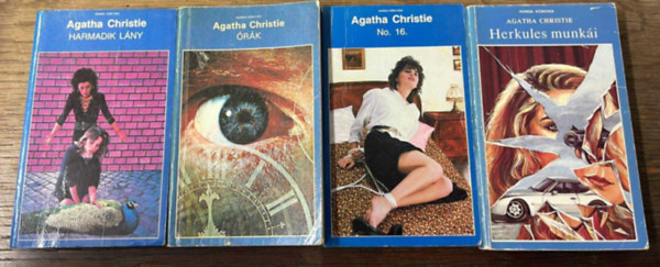 Agatha Christie - 4 db Agatha Christie: Harmadik l�ny + Herkules munk�i + No. 16. + �r�k