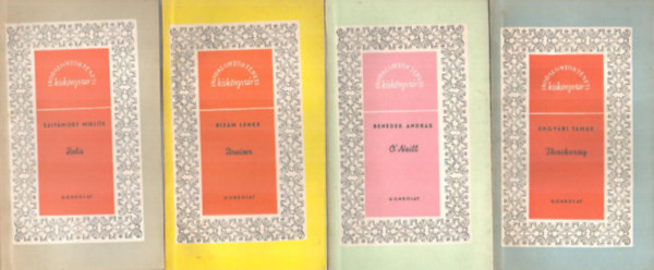 Ungv�ri Tam�s, Benedek Andr�s, Biz�m Lenke, Saly�mosy Mikl�s - 4 db Irodalomt�rt�neti kisk�nyvt�r ( Thackeray, O'Neill, Dreiser, Zola )