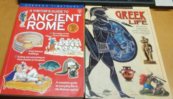 Lesley Sims, John Guy - Usborne Timetours: A Visitor's Guide to Ancient Rome + Early Civilizations: Greek Life (2 ktet)