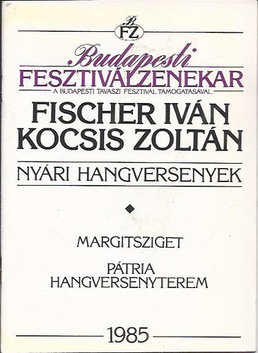 Nyri hangversenyek - Margitsziget, Ptria hangversenyterem