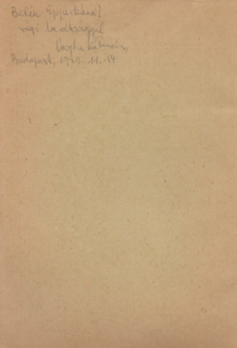 Vargha K�lm�n - Dokumentumok N�meth L�szl� �s a Nemzeti Sz�nh�z kapcsolat�r�l (Dedik�lt)