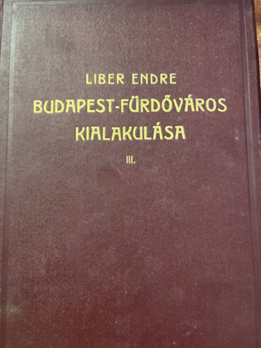 Liber Endre - Budapest frdvros kialakulsa