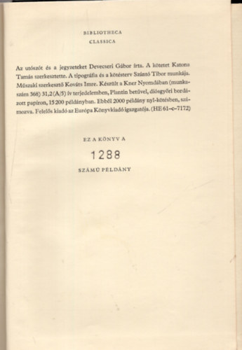 Magyar Helikon - Hom�rosz Od�sszeia Hom�roszi k�ltem�nyek