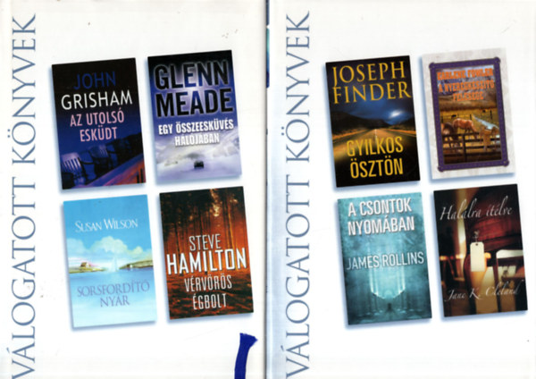 John Case, Glenn Meade, Joseph Finder, James Rollins, Susan Wilson - 4 db Reader's Digest vlogatott knyvek (egytt) Gyilkos sztn-Az utols eskdt-A gyilkolmvsz-A manipultor