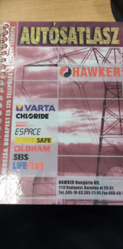 Aut�satlasz - Magyarorsz�g, Budapest �s 175 telep�l�s r�szletes t�rk�pe