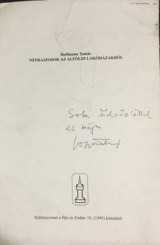 Hoffmann Tam�s - N�prajzosok az alf�ldi lak�h�zakr�l