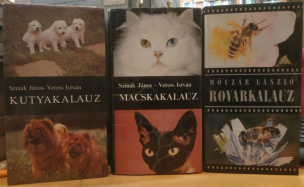 Szink Jnos . Veress Istvn, Mczr Lszl - 3 db Kutyakalauz + Macskakalauz + Rovarkalauz