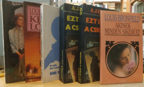 Louis Bromfield, A. J. Cronin - 6 db Akinek minden sikerlt; Keser ltusz; Ezt ltjk a csillagok I-II. (1-2.); Lilli Barr; Az let fja