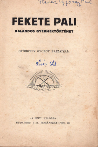 Fekete Pali Kalandos gyerektörténet