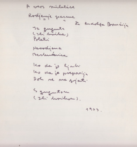 Rudolf Bruci - Valami. Dalciklus Pap József verseire. (Dedikált)