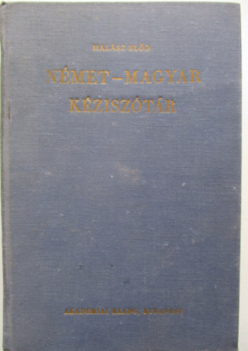Halsz Eld - Nmet- magyar kzisztr