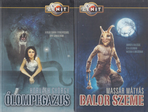 2 db magyar fantasy: Ólompegazus + Balor szeme