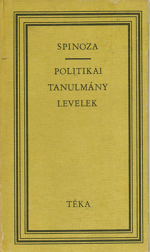 Spinoza - Politikai tanulmny levelek (tka)