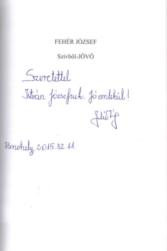 Fehr Jzsef - Szvbl-JV - Dediklt