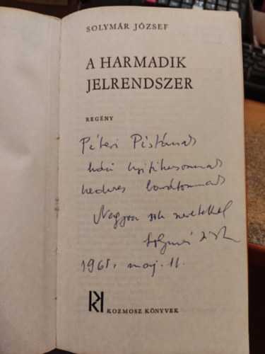 Solymr Jzsef - A harmadik jelrendszer