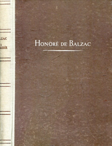 Honor de Balzac - A szamrbr
