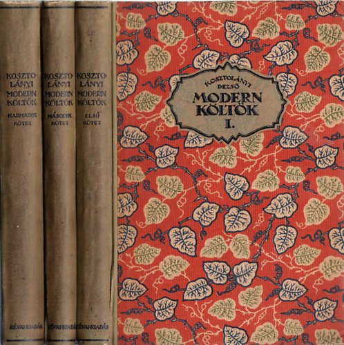 Kosztol�nyi Dezs� - Modern k�lt�k I-III. (Tetemesen b�v�tett 2. kiad�s)