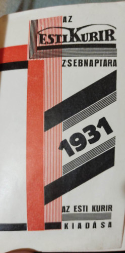 Esti Kurir zsebnapt�ra - 1931