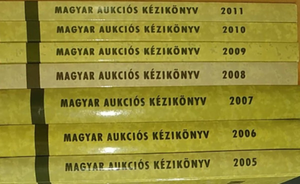 Csnyi Beta s Lovas Dniel (szerk.) - Magyar Aukcis kziknyv 2005-2011 (7 ktet)