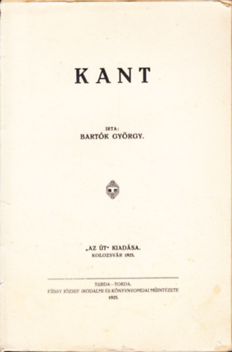 Bartk Gyrgy - Kant