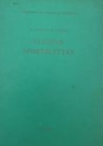 Dr. Kereszty Alfonz - �lettan Sport�lettan