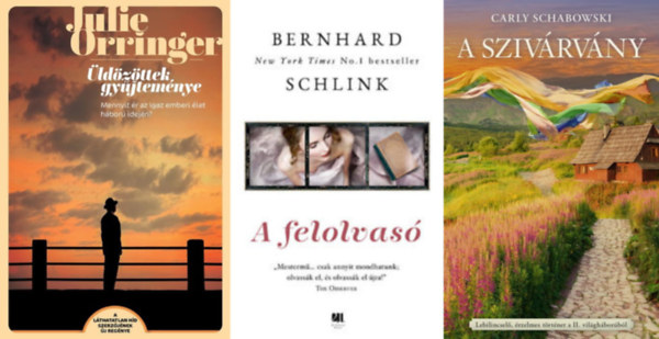 Bernhard Schlink, Julie Orringer, Carly Schabowski - 3 db regny a nci idkrl: A felolvas + ldzttek gyjtemnye + A szivrvny