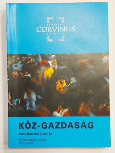 Trautmann Lszl (fszerk.) - Kz-gazdasg - Tudomnyos fzetek (XI. vfolyam, 2. szm) 2016. jlius